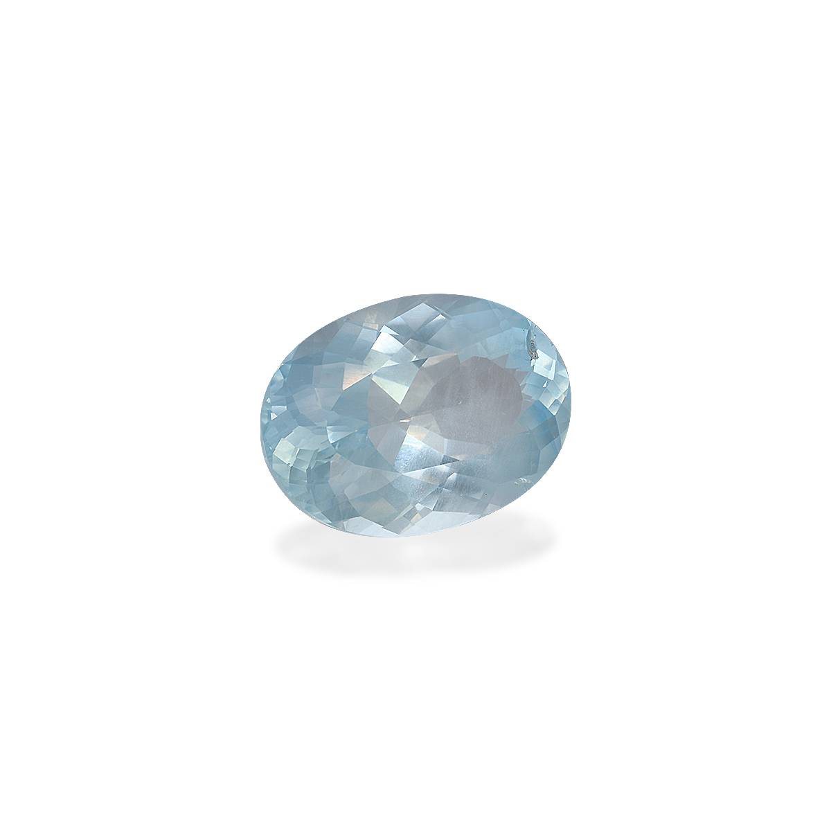 sky blue aquamarine, 11.8ct oval cut — view 3