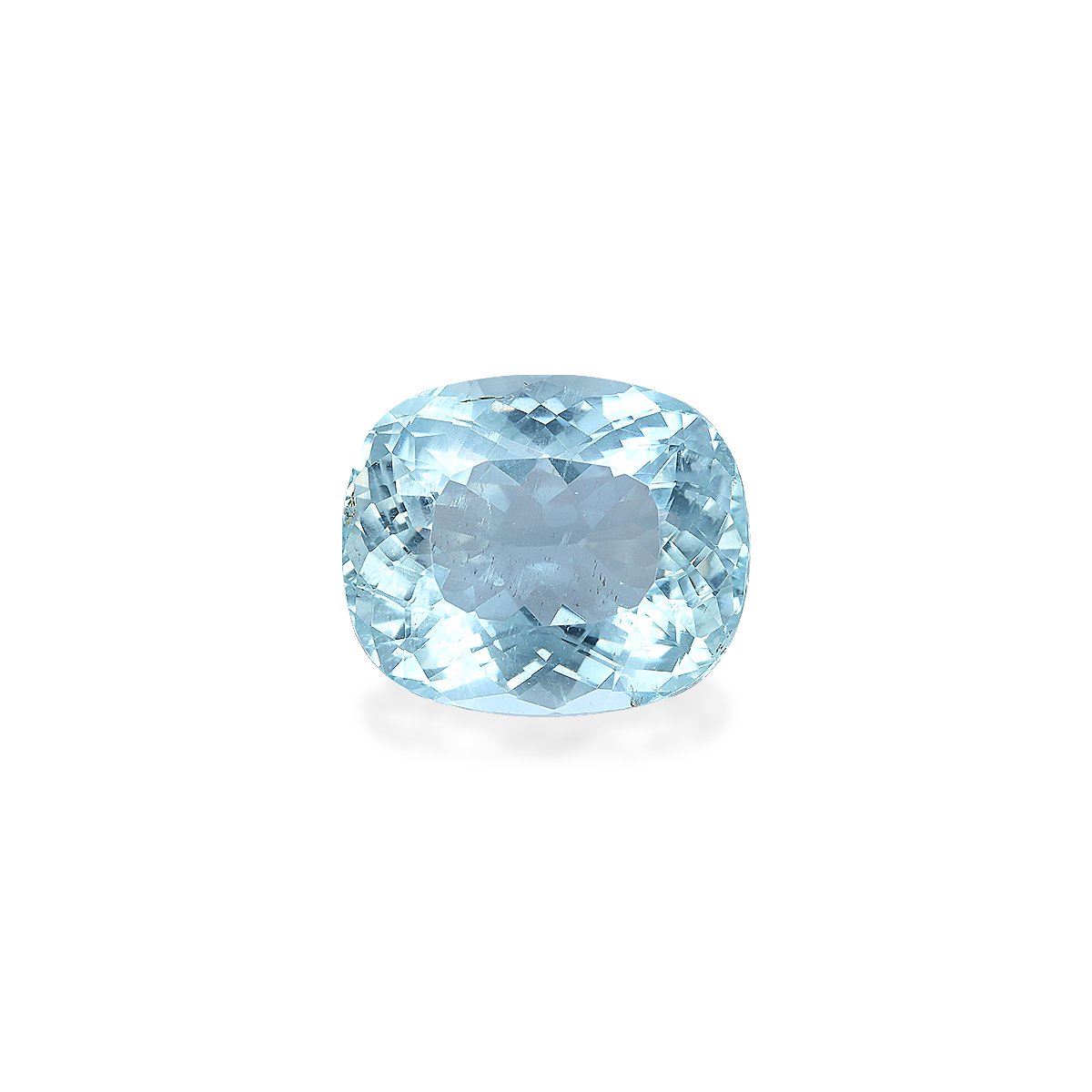sky blue aquamarine, 11.44ct cushion cut — main view