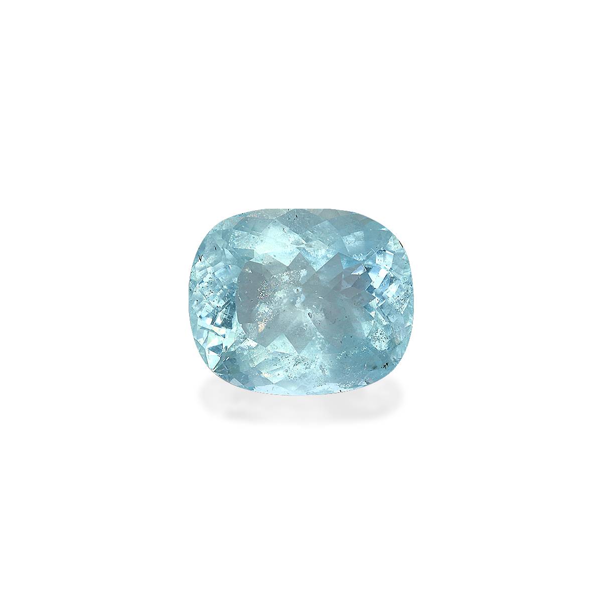 blue aquamarine, 10.9ct cushion cut — main view