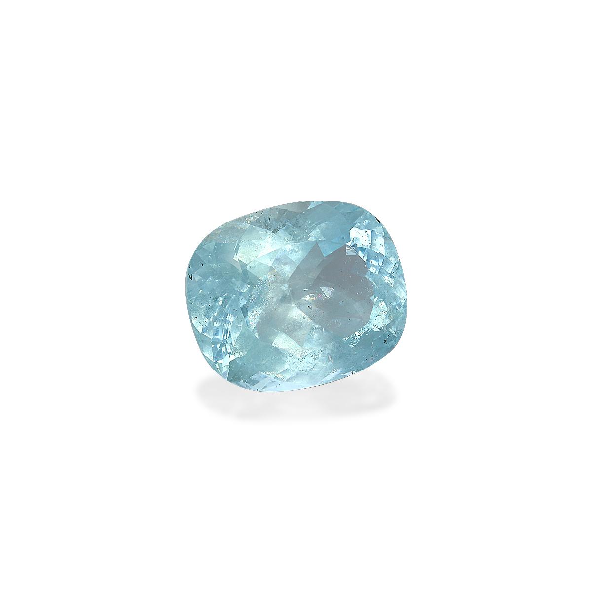 blue aquamarine, 10.9ct cushion cut — view 3