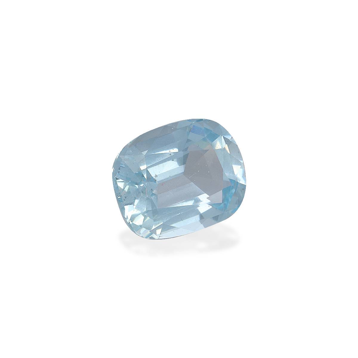 baby blue aquamarine, 12.46ct cushion cut — view 3