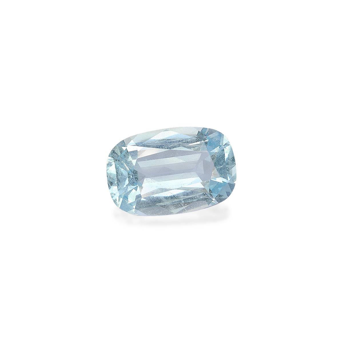 sky blue aquamarine, 9.36ct cushion cut — view 3