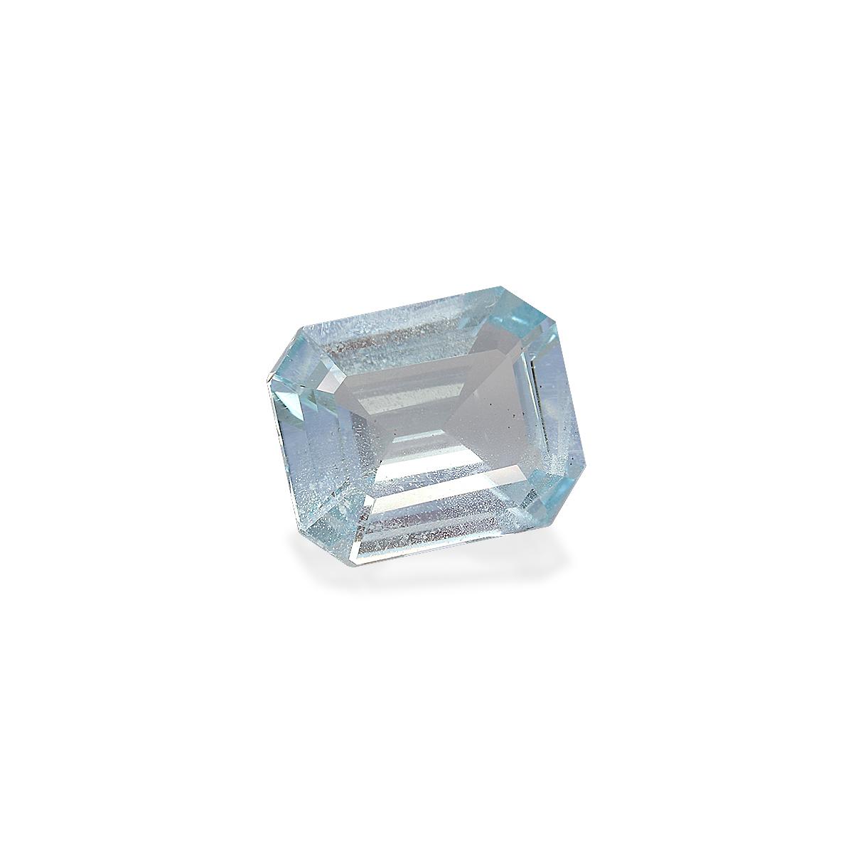 sky blue aquamarine, 5.23ct rectangular cut — view 3