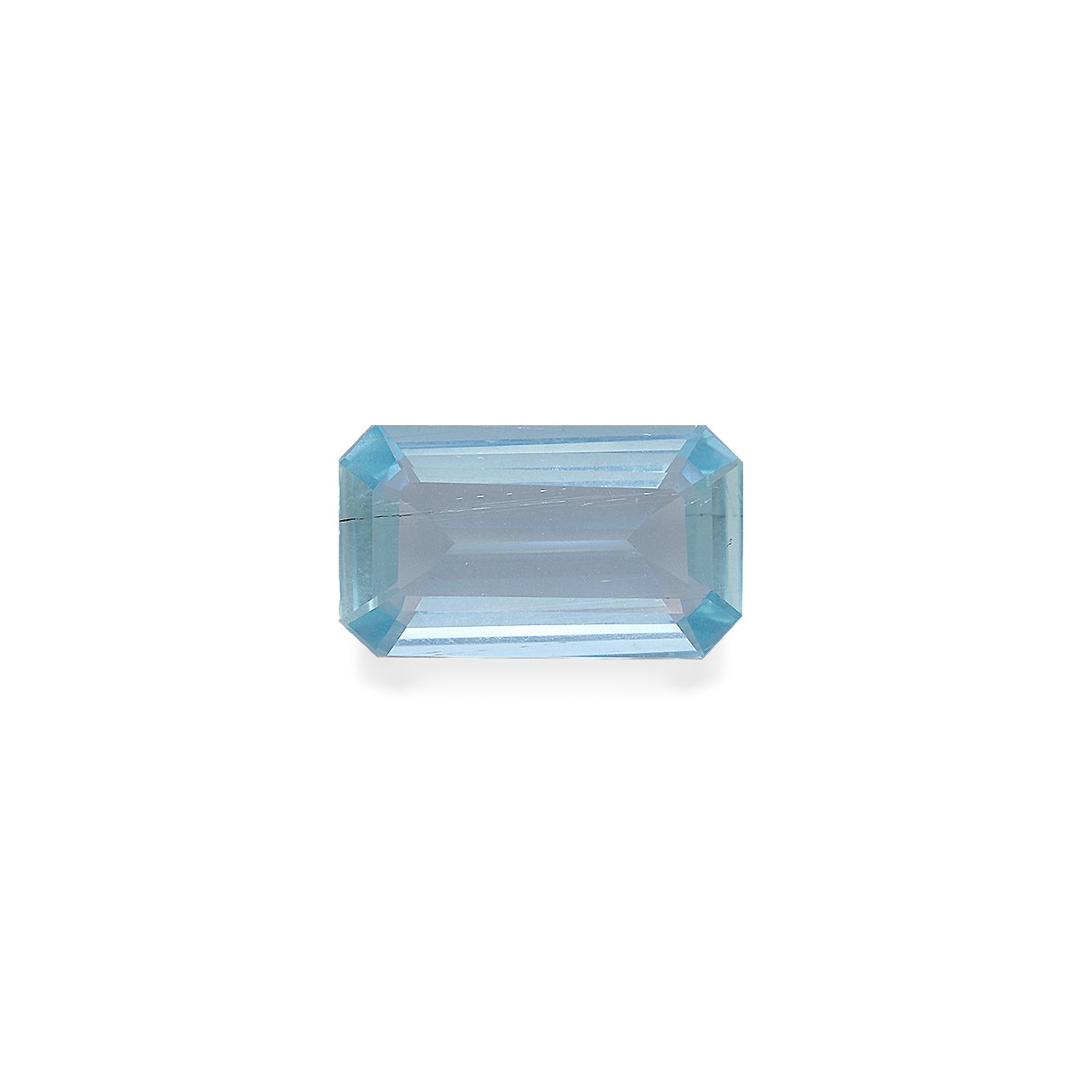 baby blue aquamarine, 6.48ct rectangular cut — main view