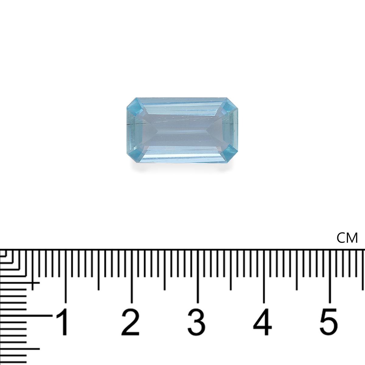 baby blue aquamarine, 6.48ct rectangular cut — view 4