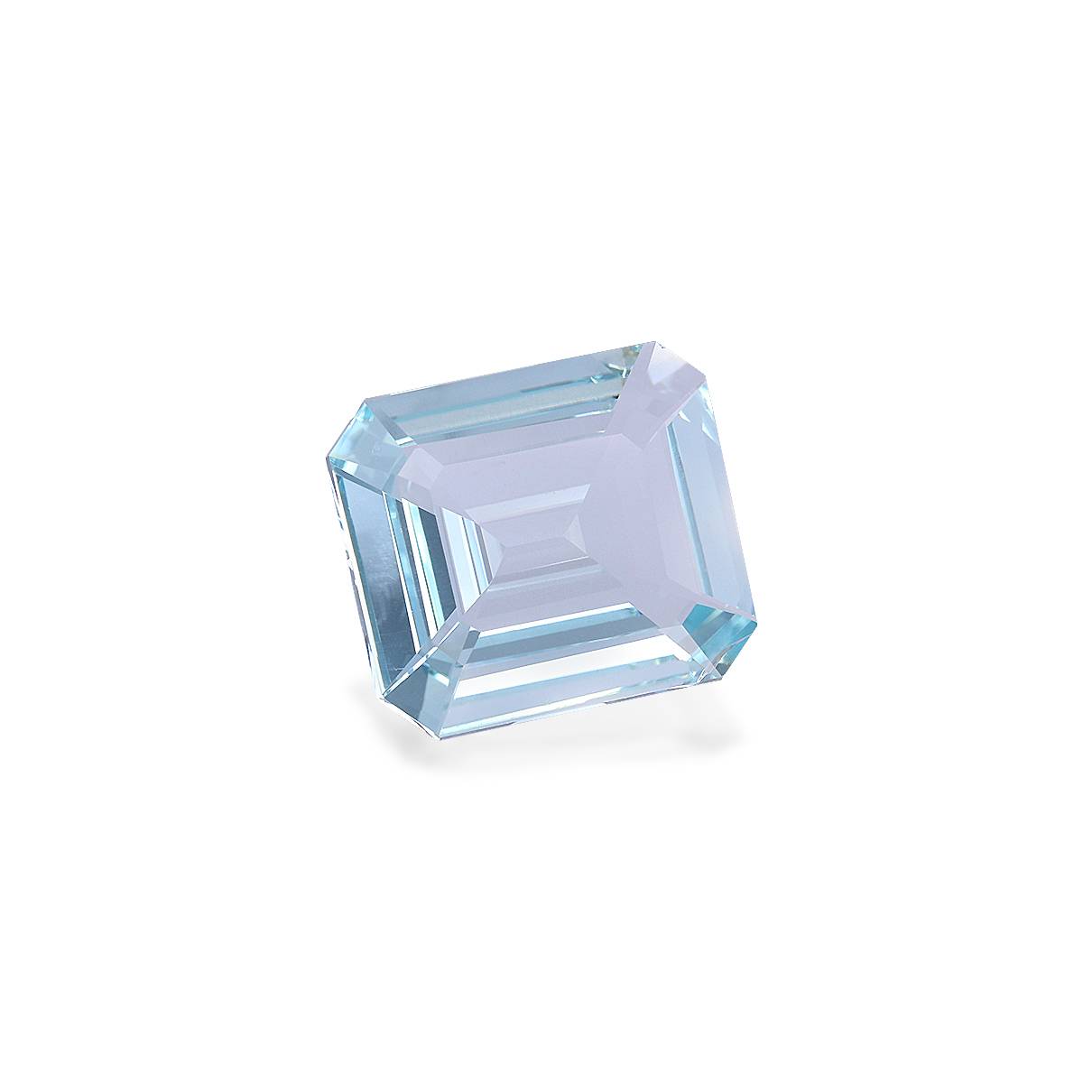 baby blue aquamarine, 9.55ct rectangular cut — view 3