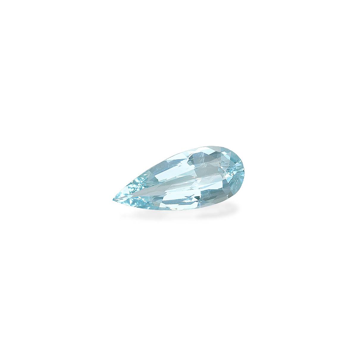 sky blue aquamarine, 2.66ct pear cut — view 3