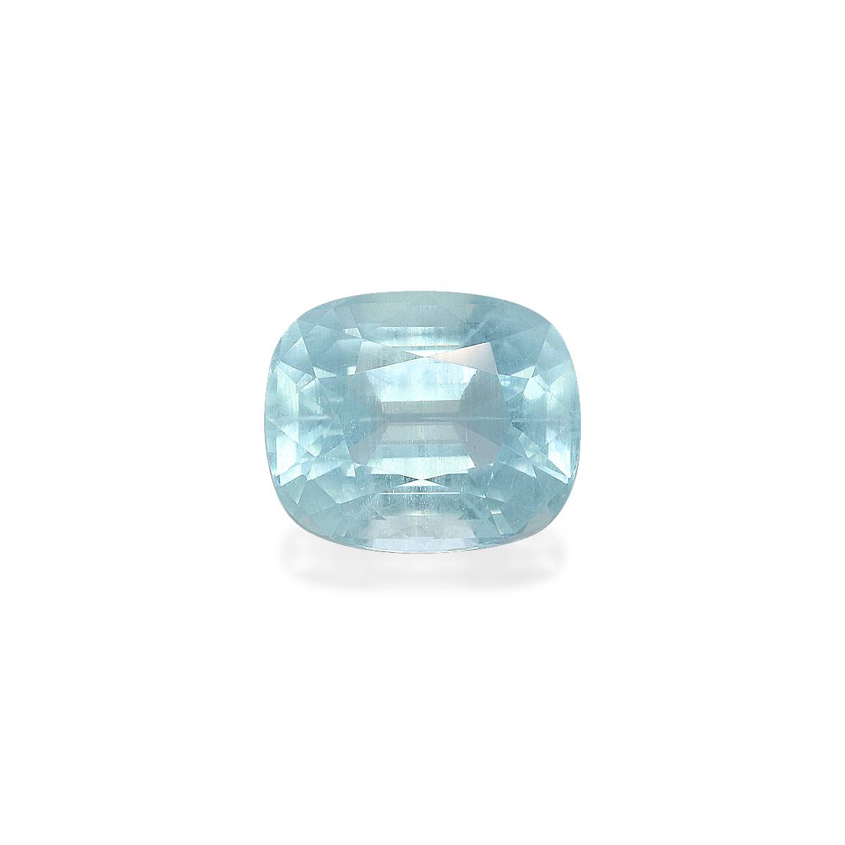 sky blue aquamarine, 10.13ct cushion cut — main view