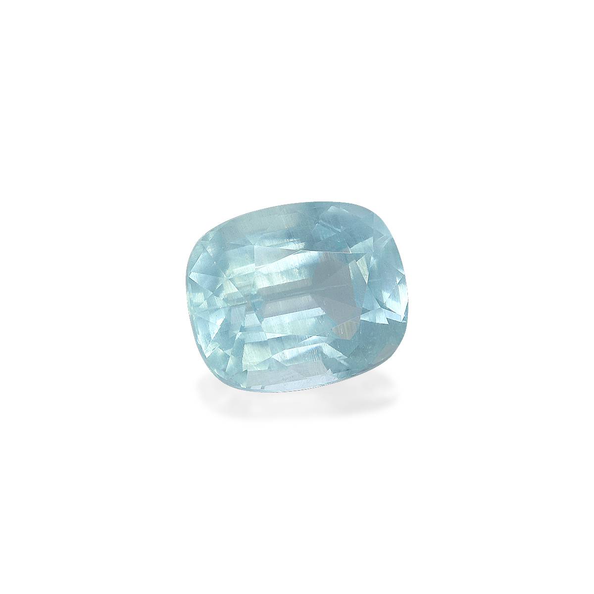 sky blue aquamarine, 10.13ct cushion cut — view 3