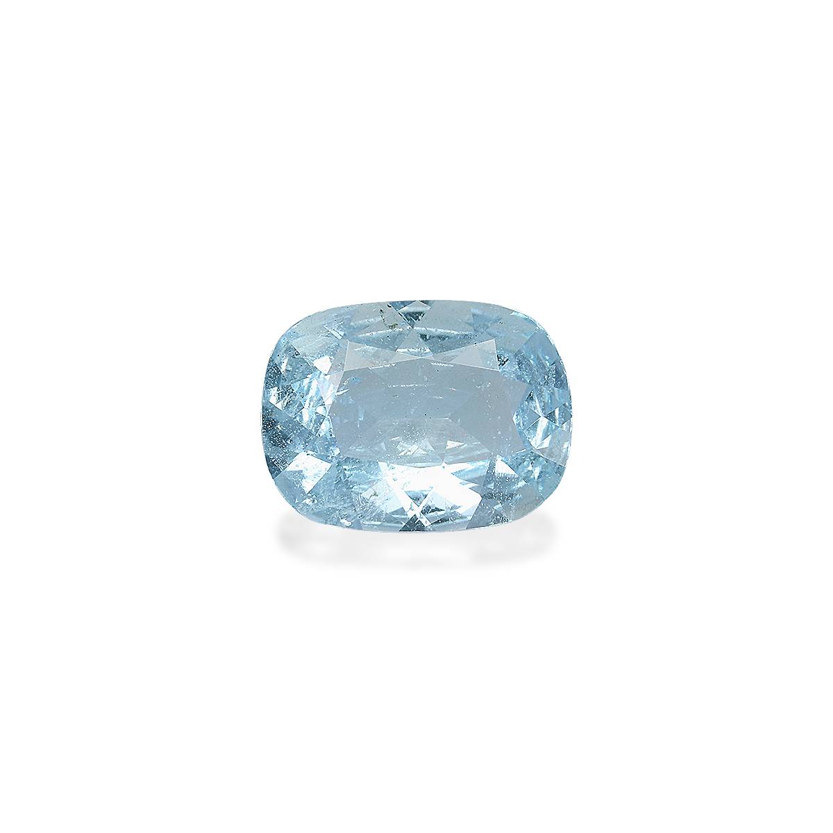 sky blue aquamarine, 4.7ct cushion cut — main view