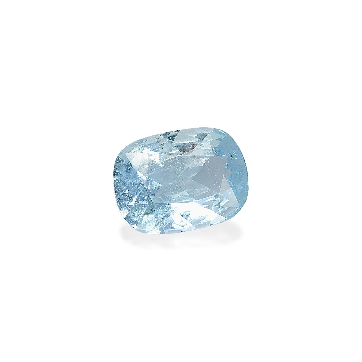 sky blue aquamarine, 4.7ct cushion cut — view 3