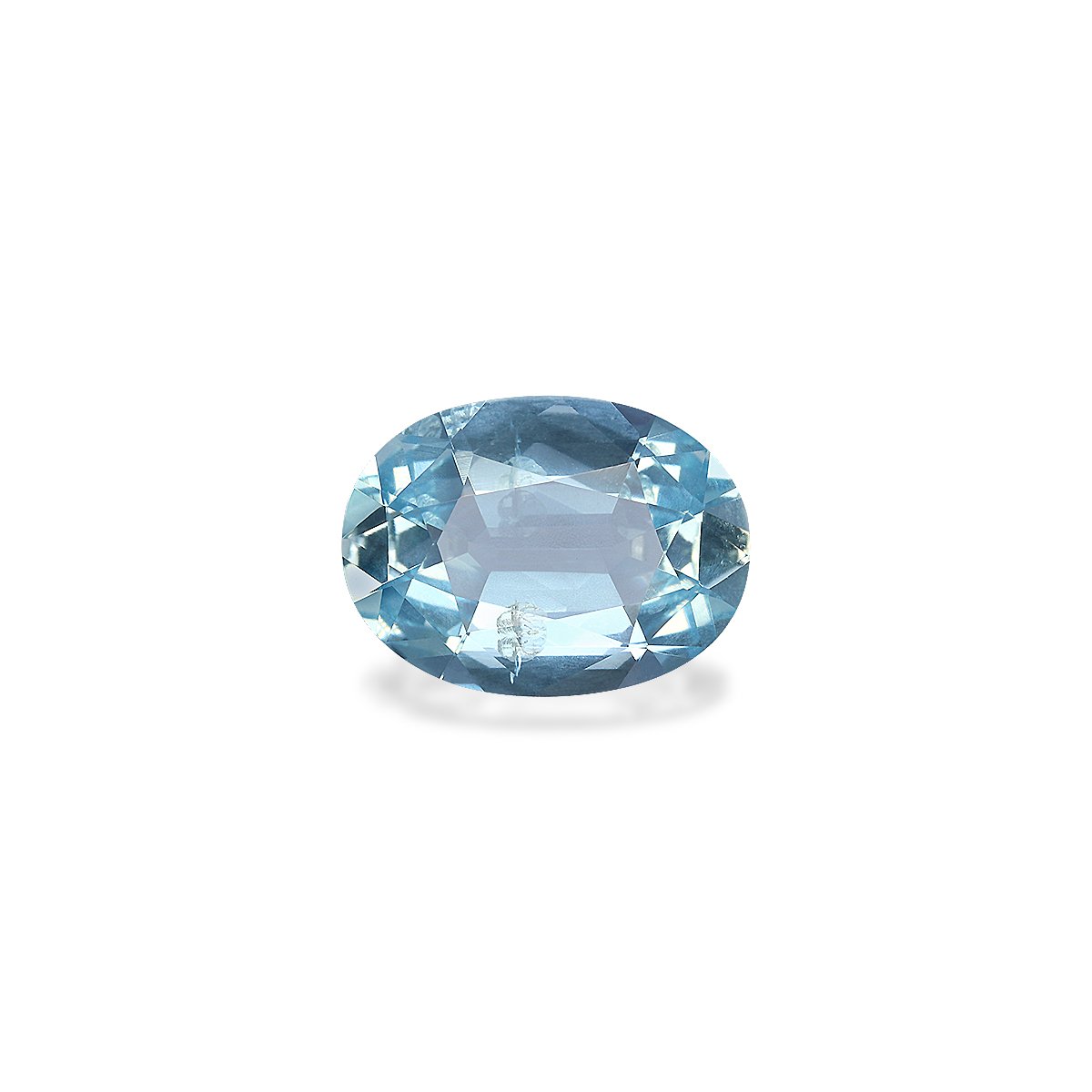 ice blue aquamarine, 3.31ct oval cut — main view