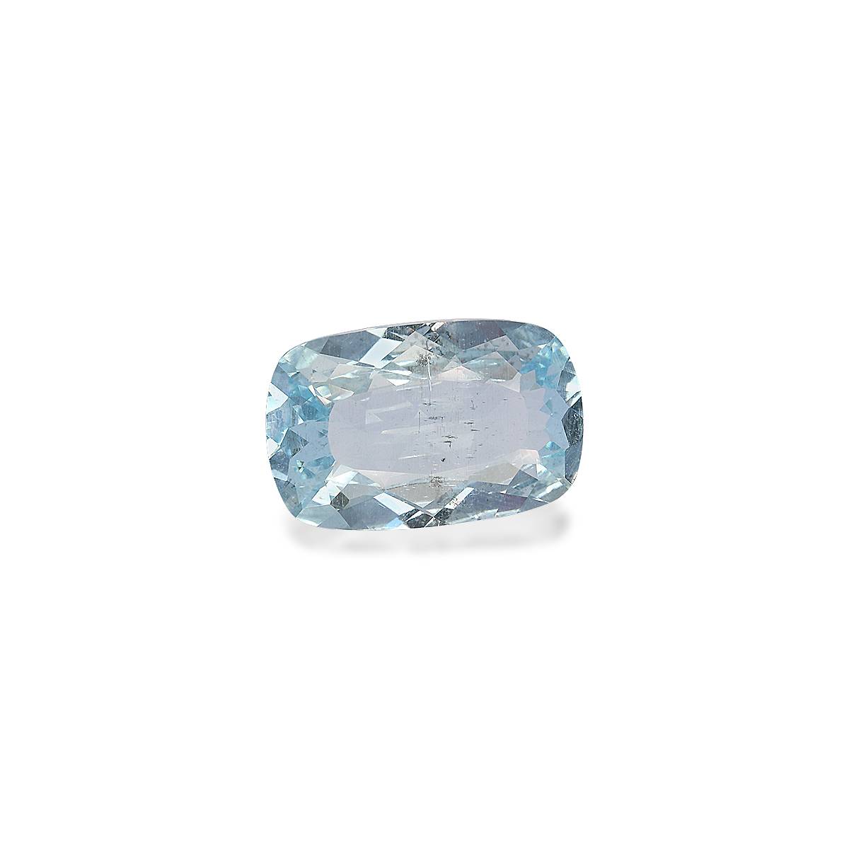 sky blue aquamarine, 10.16ct cushion cut — view 3