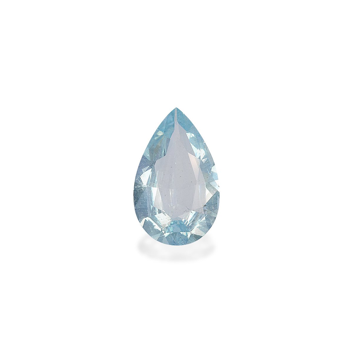 sky blue aquamarine, 8.72ct pear cut — main view