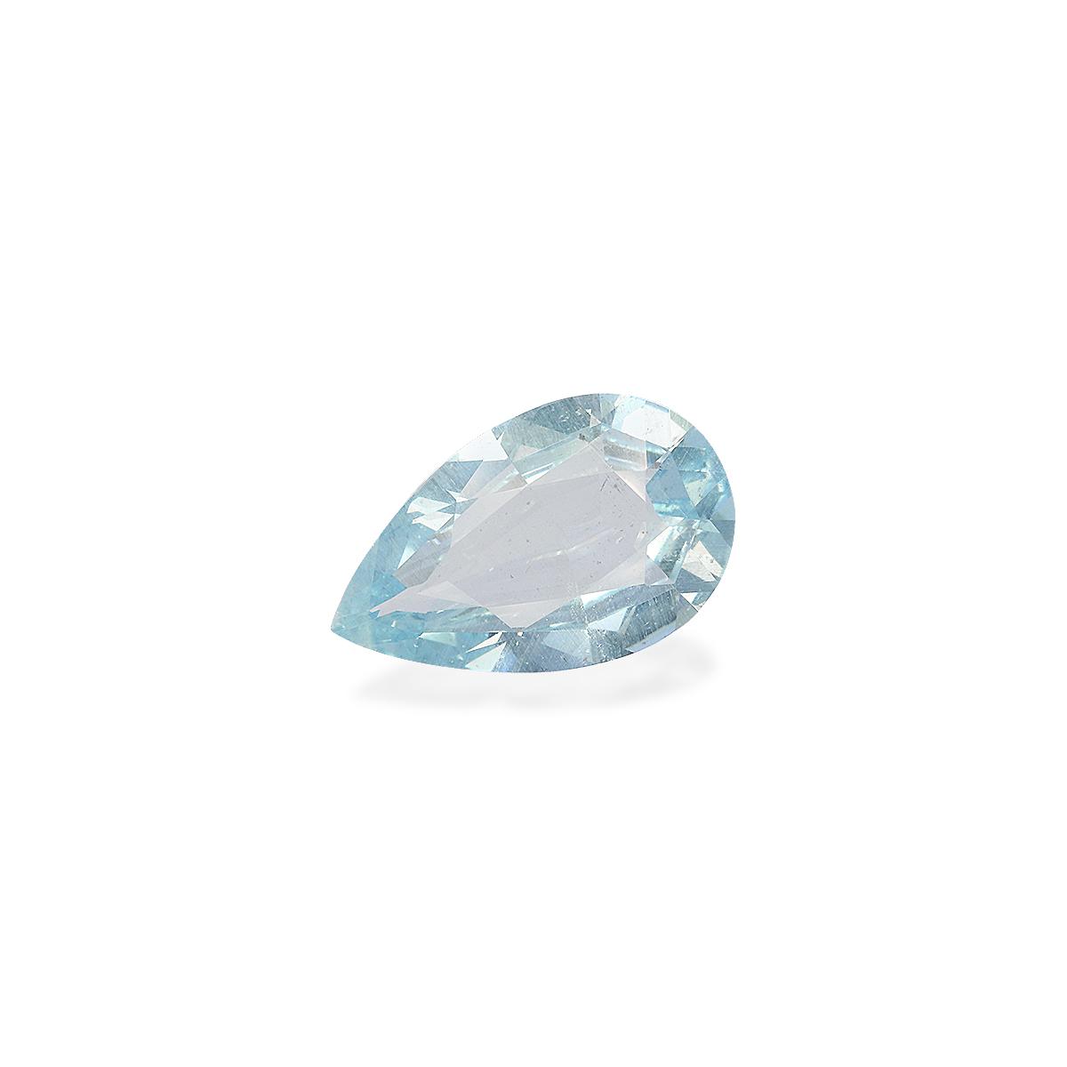 sky blue aquamarine, 8.72ct pear cut — view 3