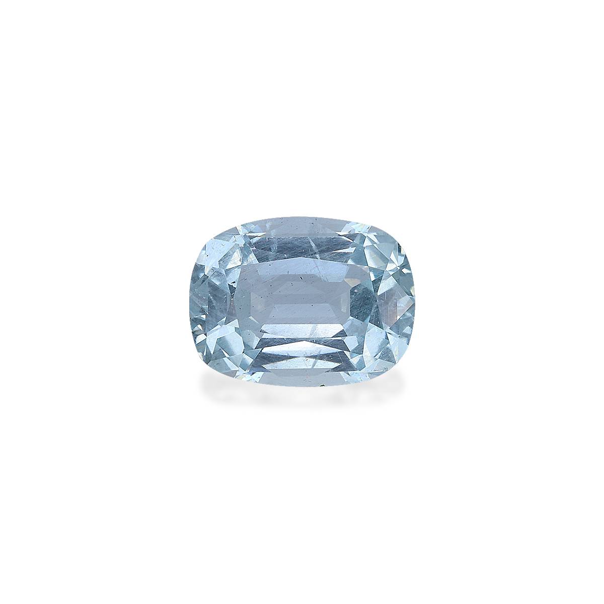 sky blue aquamarine, 5.66ct cushion cut — main view