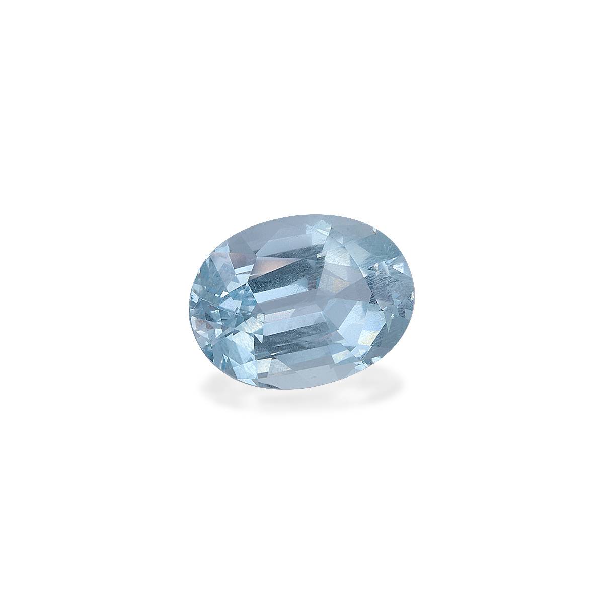 sky blue aquamarine, 4.56ct oval cut — view 3