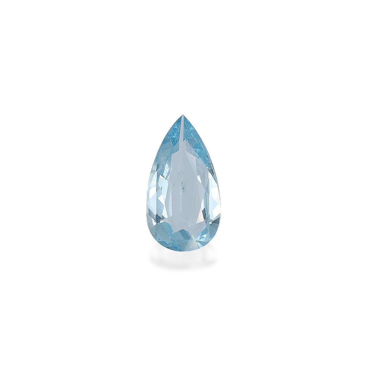 sky blue aquamarine, 3.35ct pear cut — main view