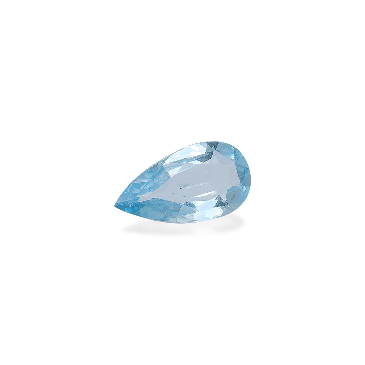 sky blue aquamarine, 3.35ct pear cut — view 3