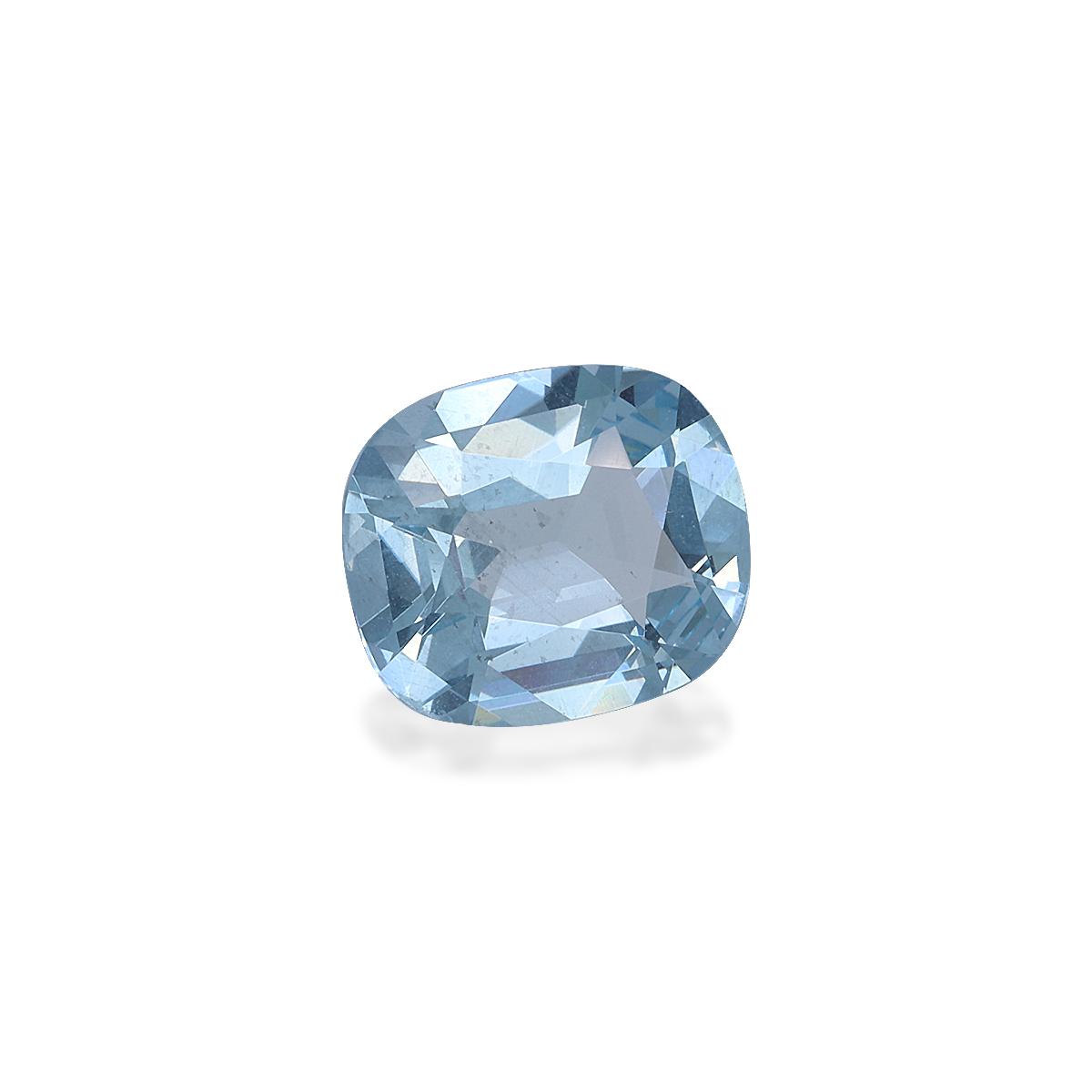 sky blue aquamarine, 2.91ct cushion cut — view 3