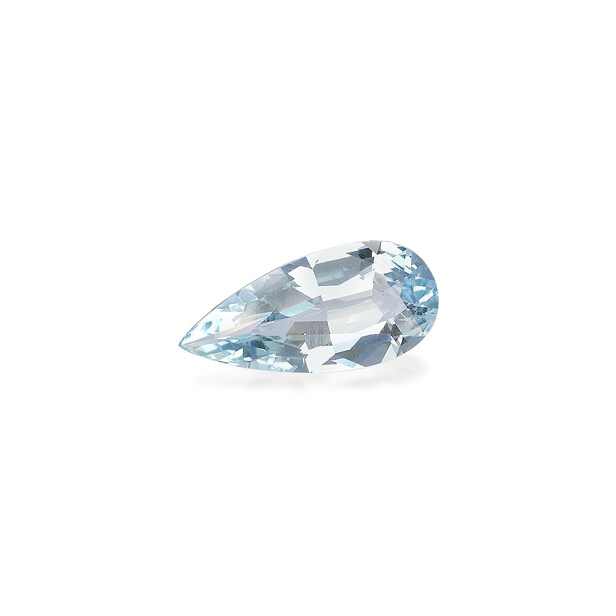 sky blue aquamarine, 6.65ct pear cut — view 3