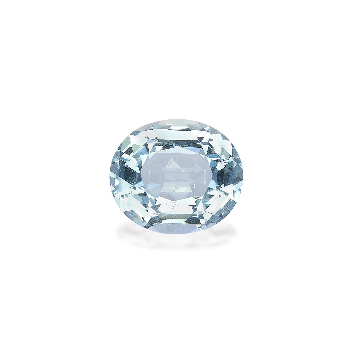 sky blue aquamarine, 15.29ct oval cut — main view