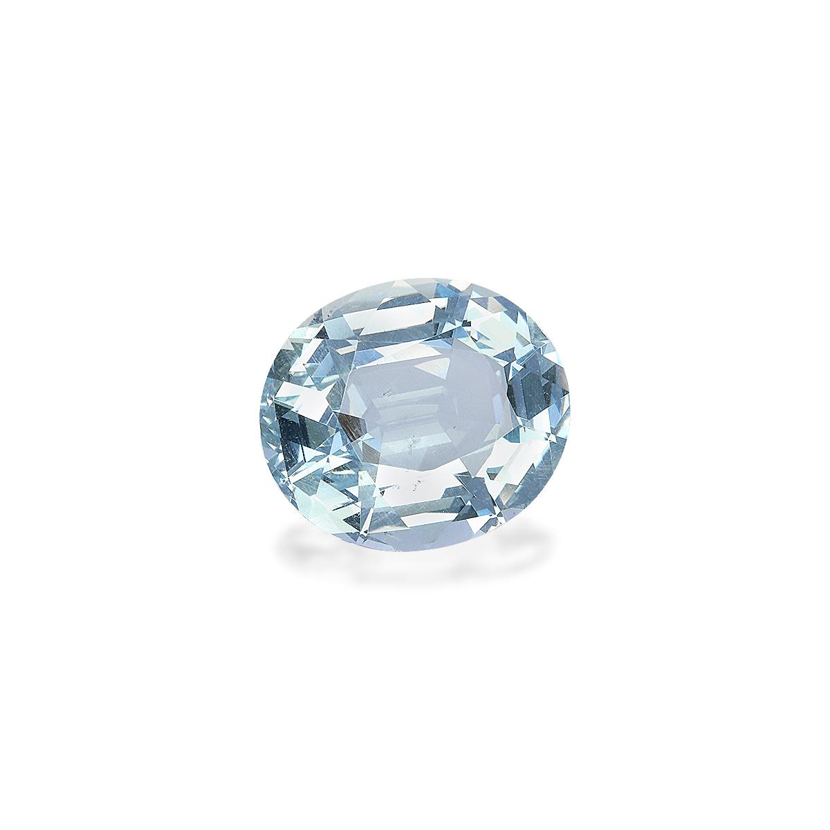 sky blue aquamarine, 15.29ct oval cut — view 3