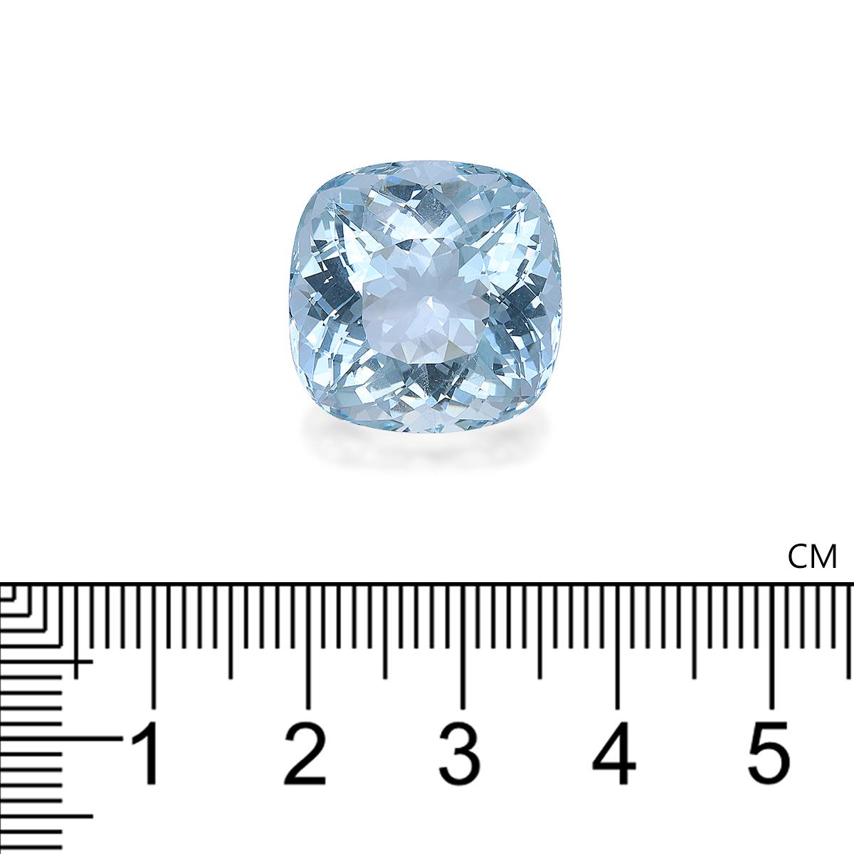 sky blue aquamarine, 23.95ct cushion cut — view 4
