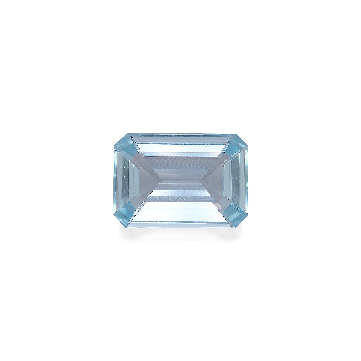 sky blue aquamarine, 9.09ct rectangular cut — main view