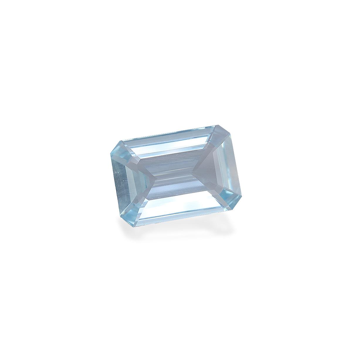 sky blue aquamarine, 9.09ct rectangular cut — view 3