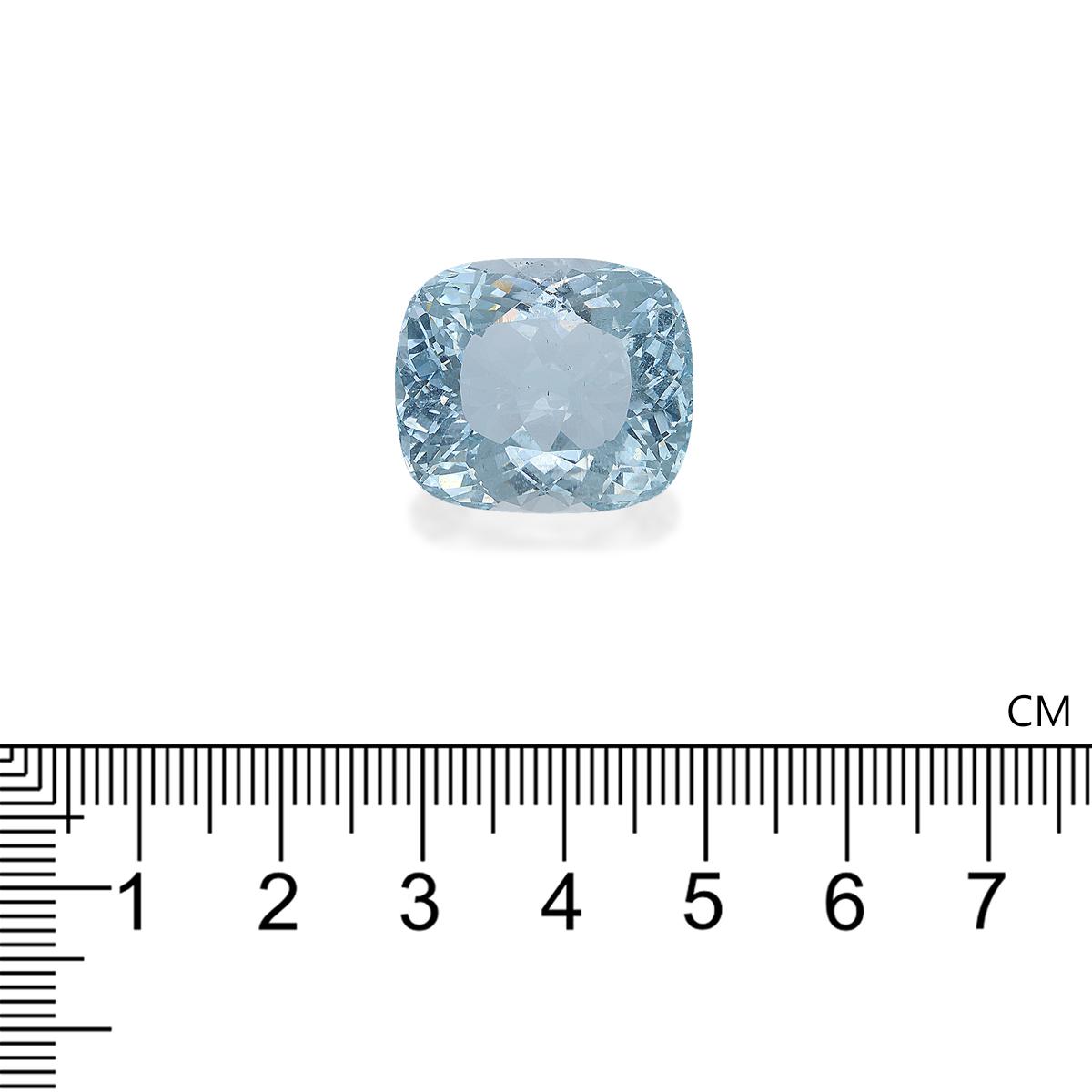 sky blue aquamarine, 32.12ct cushion cut — view 4