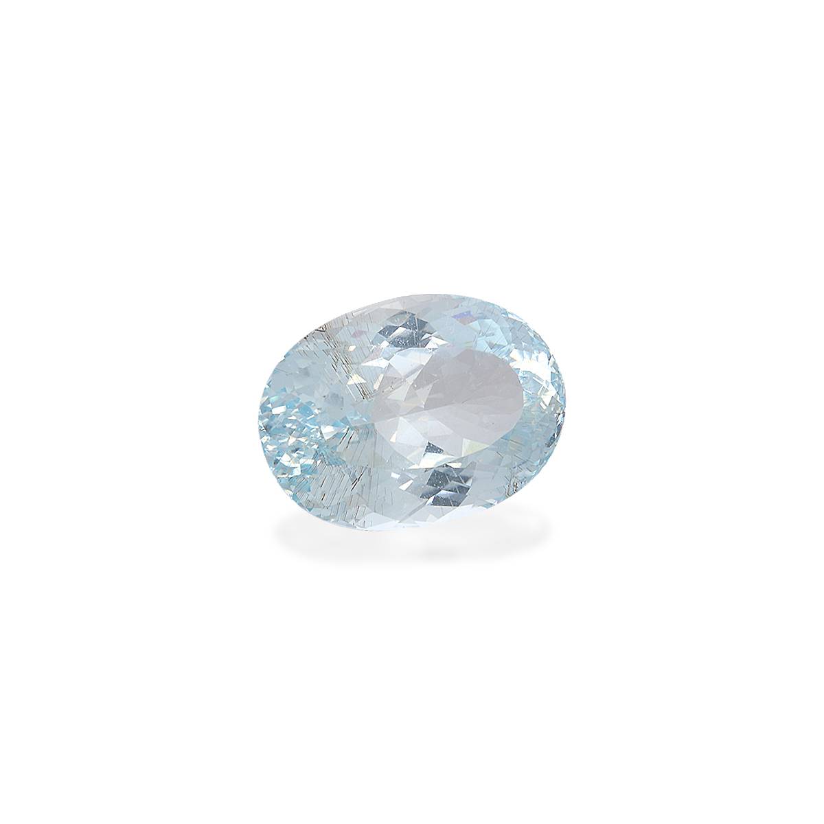 sky blue aquamarine, 19.33ct oval cut — view 3