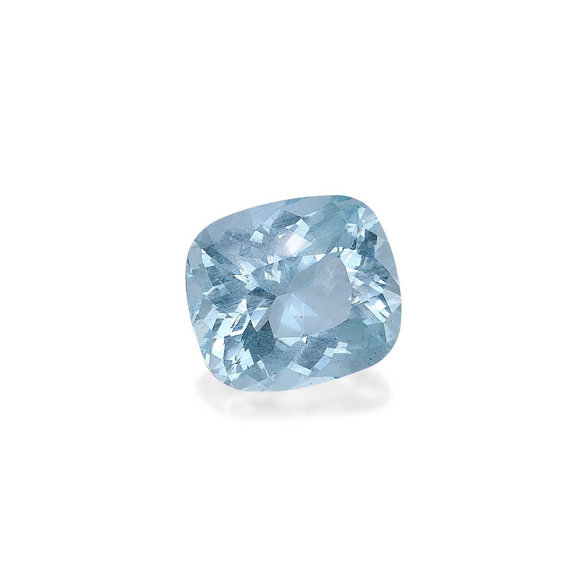 sky blue aquamarine, 20.48ct cushion cut — view 3