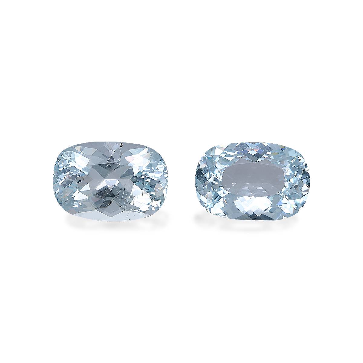 Frost White Aquamarine 16.18ct Pair