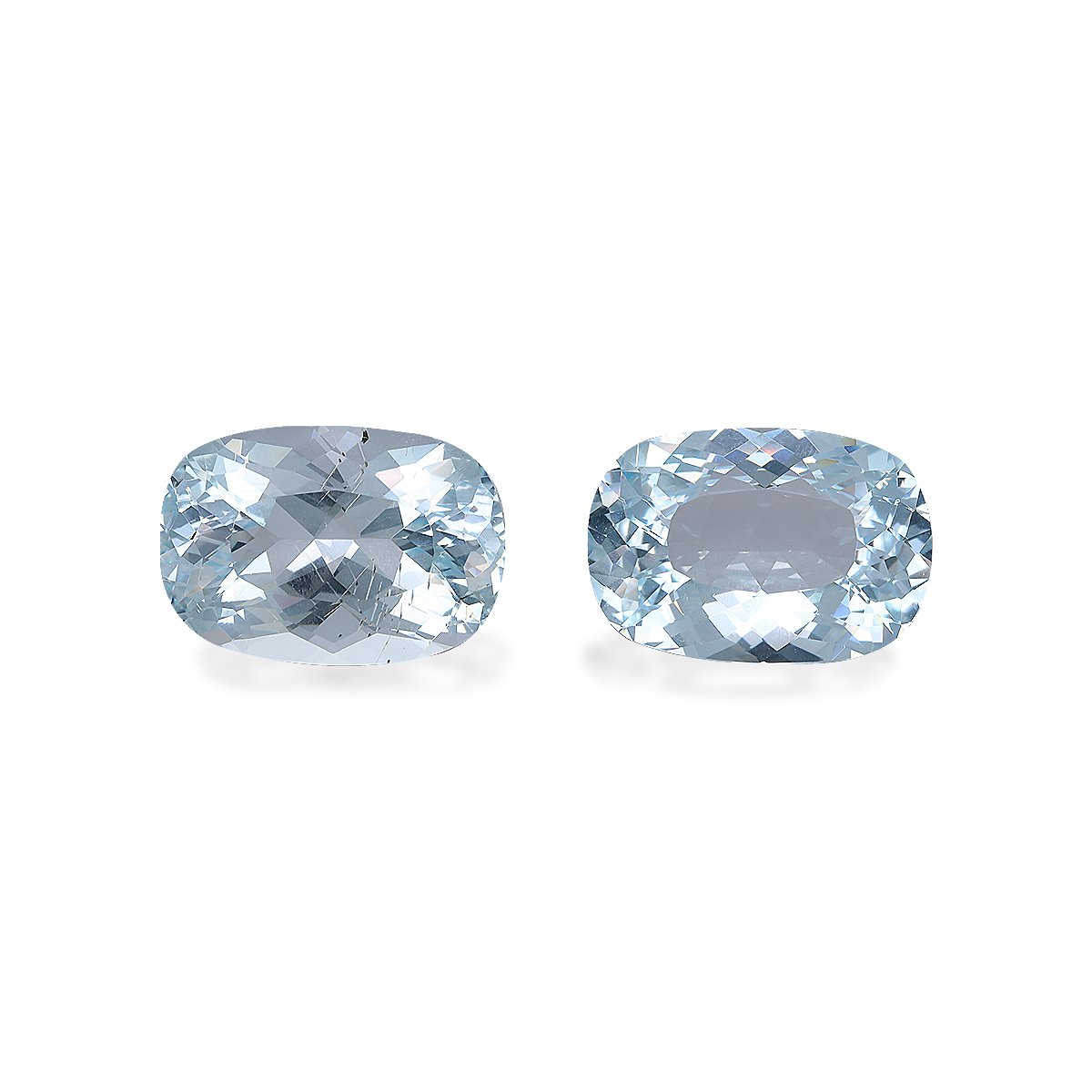 frost white aquamarine, 16.18ct cushion cut — main view