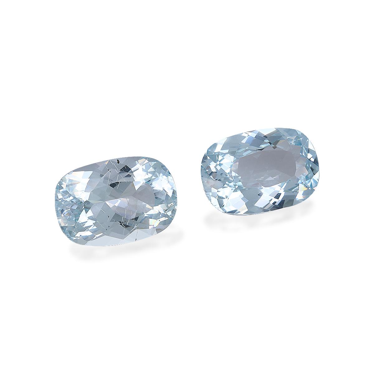 frost white aquamarine, 16.18ct cushion cut — view 3