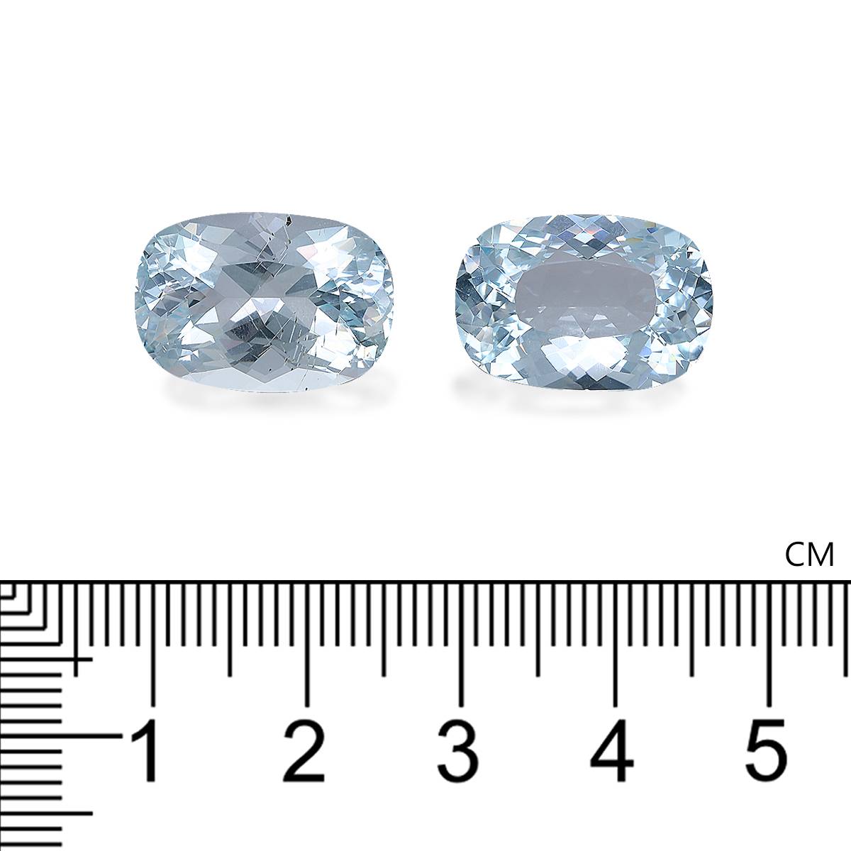 frost white aquamarine, 16.18ct cushion cut — view 4