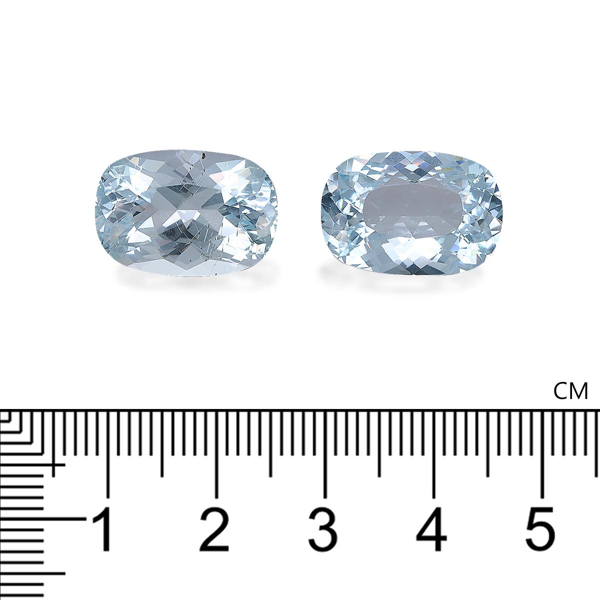 frost white aquamarine, 16.18ct cushion cut — view 4