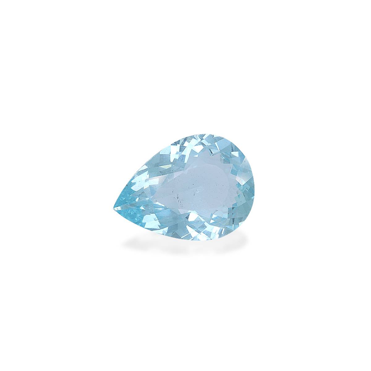 Santa Maria blue aquamarine, 13.86ct pear cut — view 3
