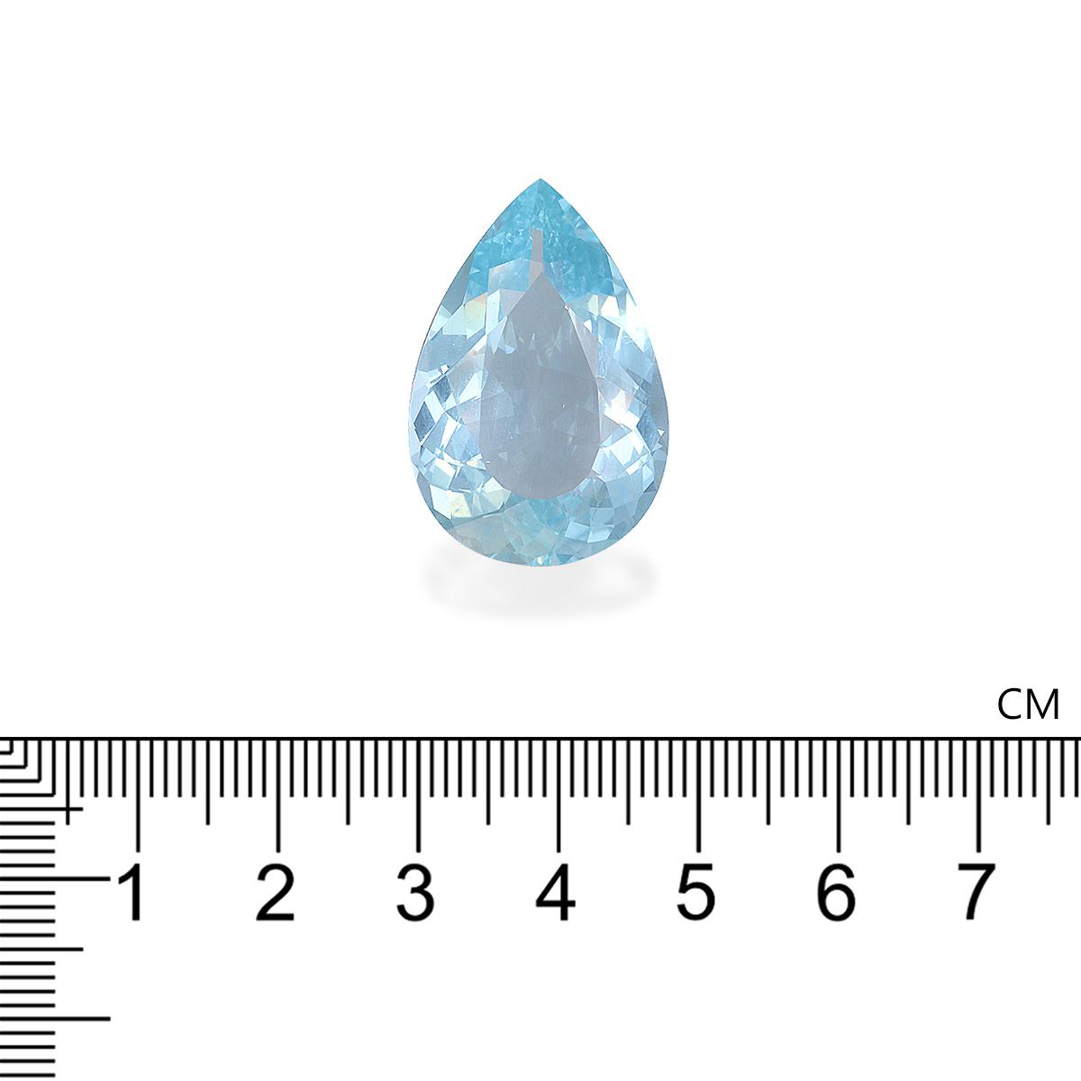 Santa Maria blue aquamarine, 21.62ct pear cut — view 4