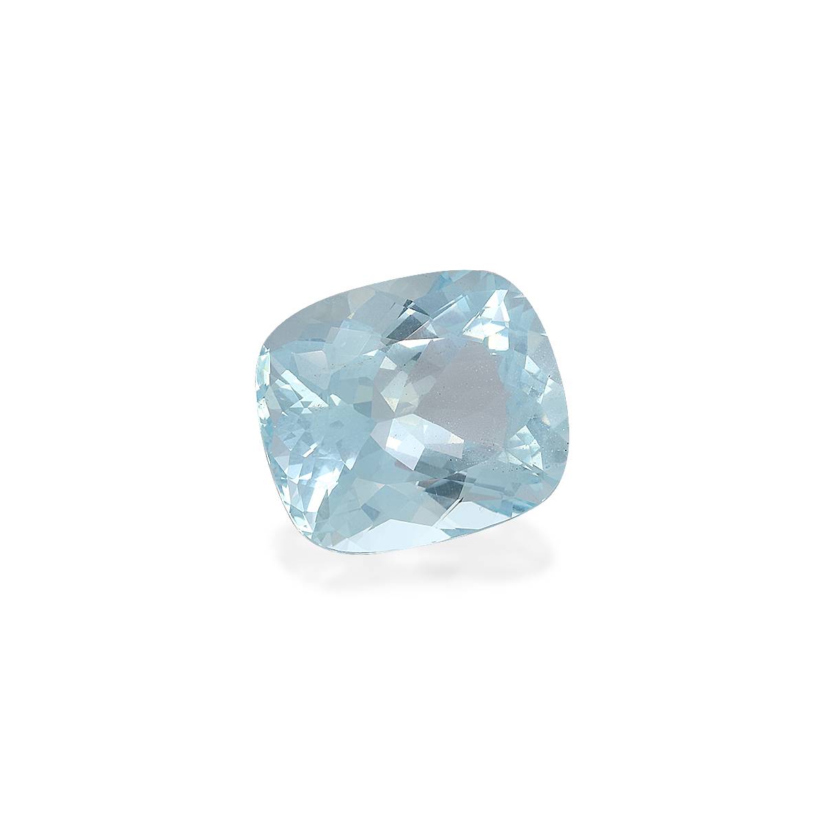 sky blue aquamarine, 25.36ct cushion cut — view 3