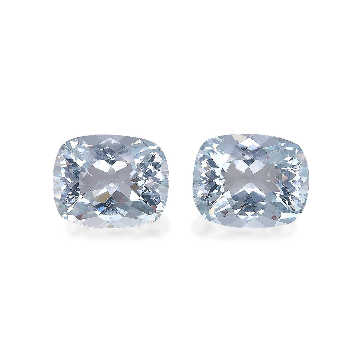 sky blue aquamarine, 11.96ct cushion cut — main view