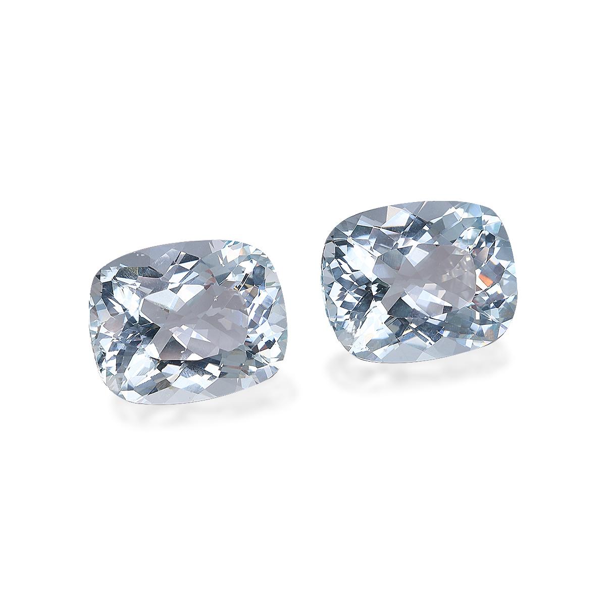 sky blue aquamarine, 11.96ct cushion cut — view 3