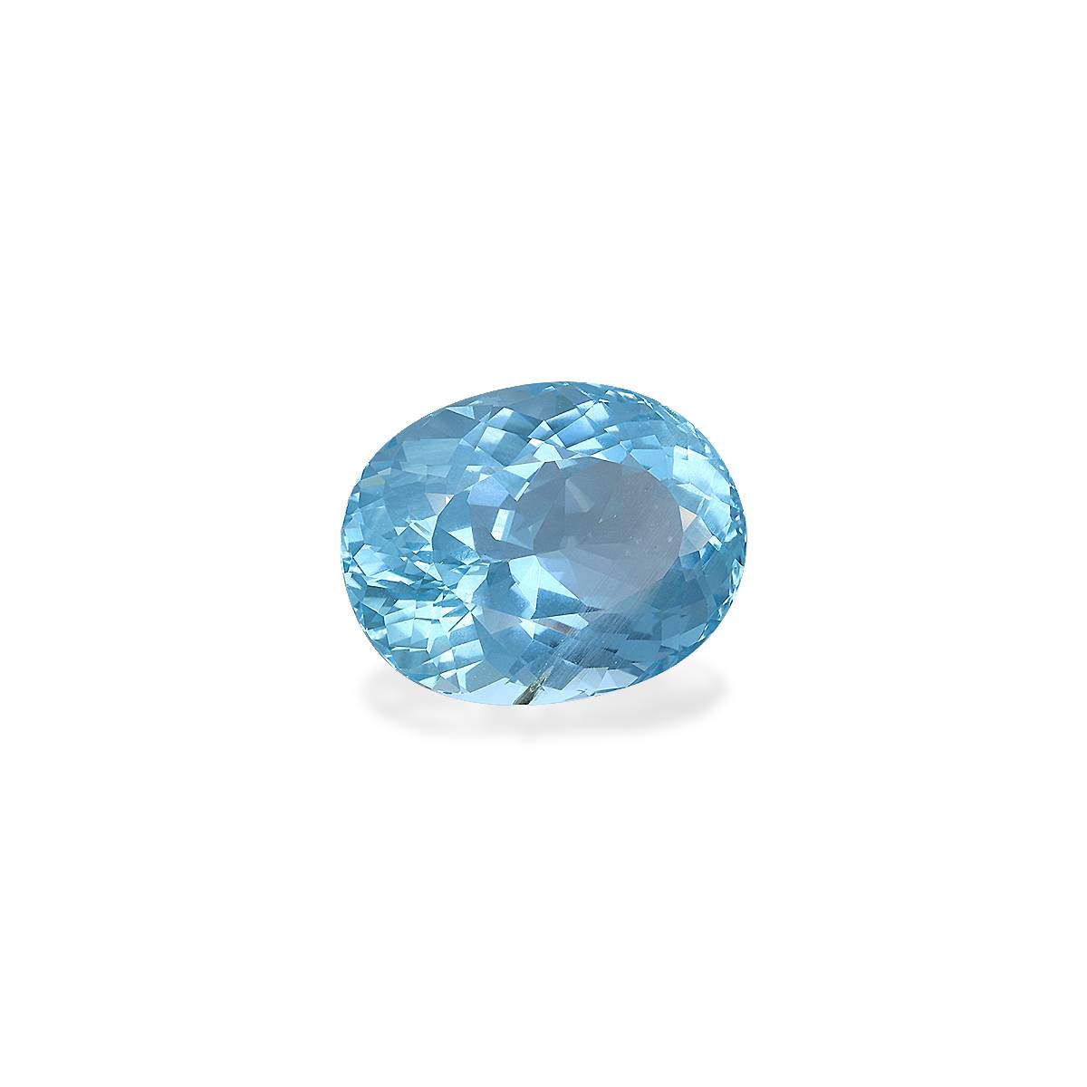 Santa Maria blue aquamarine, 28.65ct oval cut — view 3
