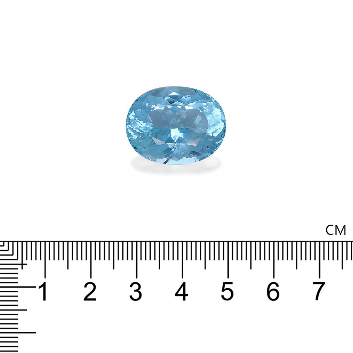 Santa Maria blue aquamarine, 28.65ct oval cut — view 4