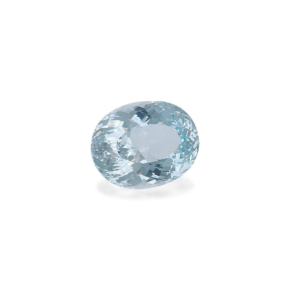 sky blue aquamarine, 79.89ct oval cut — view 3