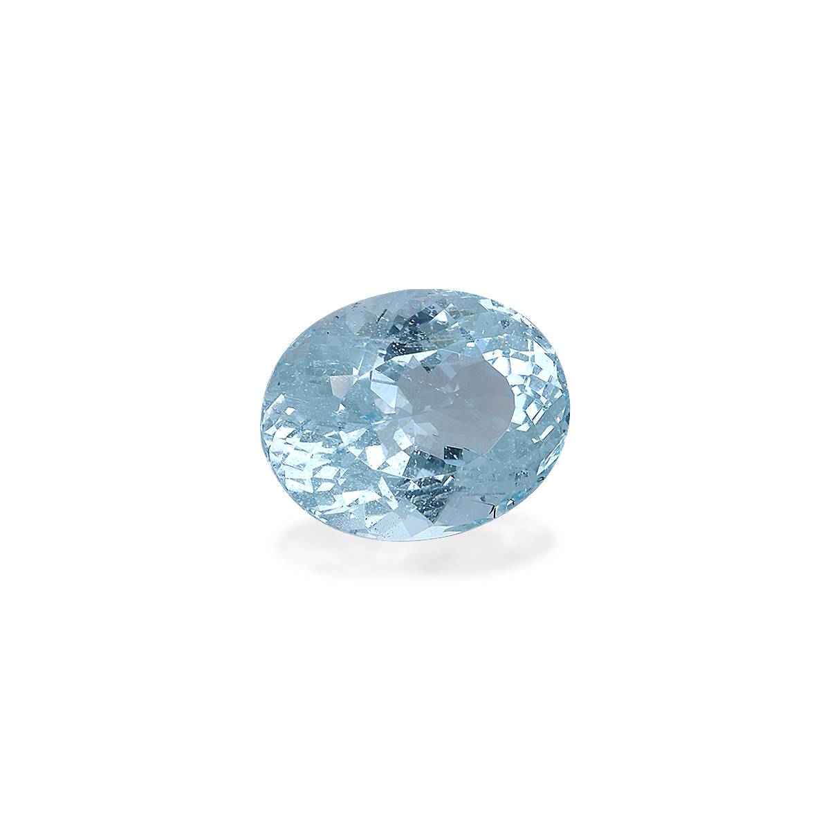 sky blue aquamarine, 4.89ct oval cut — view 3