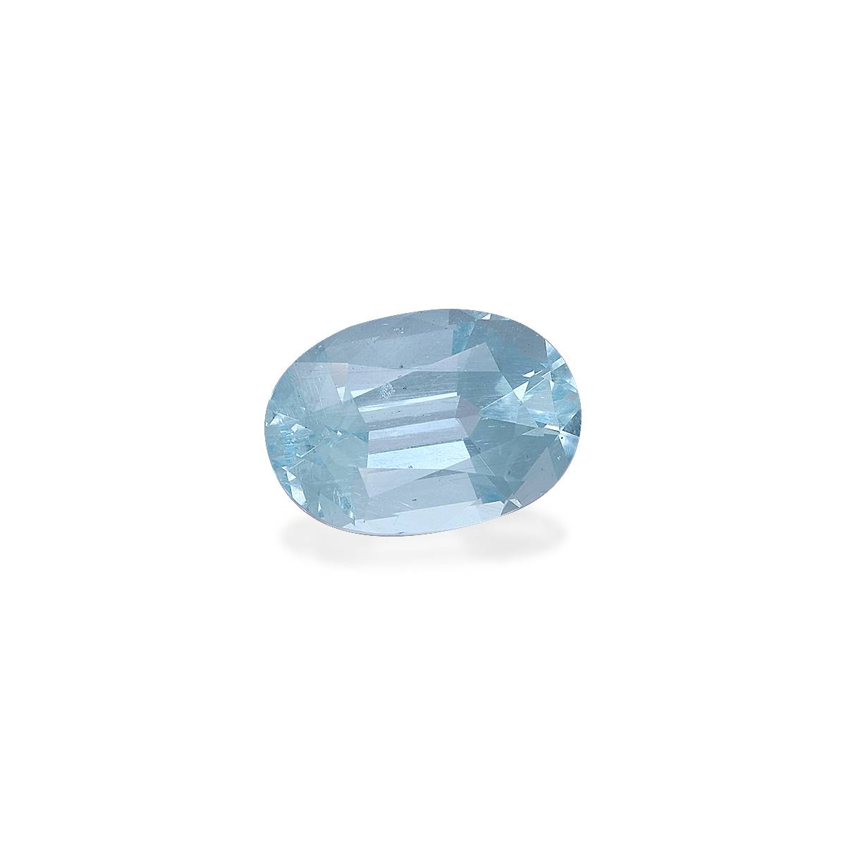 sky blue aquamarine, 4.92ct oval cut — view 3