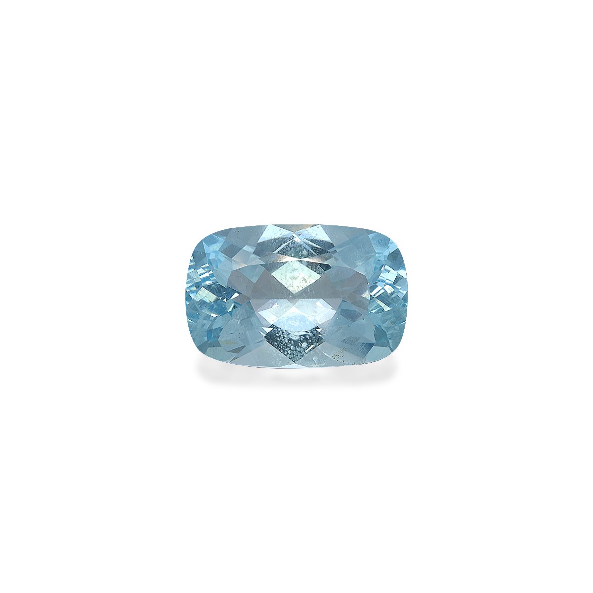 sky blue aquamarine, 25.61ct cushion cut — main view