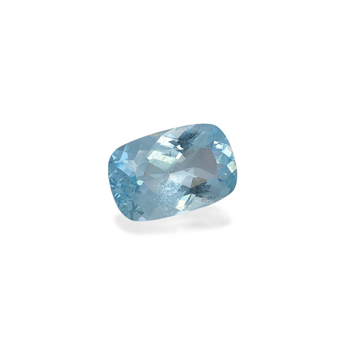 sky blue aquamarine, 25.61ct cushion cut — view 3